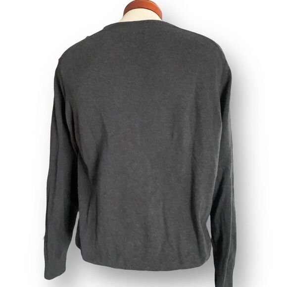 Wallin & Bros Cashmere Blend Grey Castlerock Sweater Men's Size XL - Picture 2 of 9